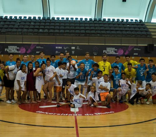 Social Responsibility was the key note of the European Universities Futsal Championship 2019 kick-off